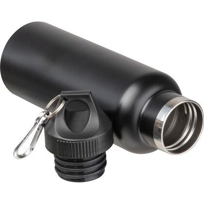 Vacuum flask, matt, 500ml with carabiner NICOLAS