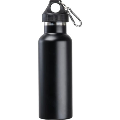Vacuum flask, matt, 500ml with carabiner NICOLAS
