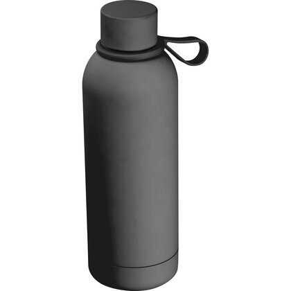 Rubberised drinking bottle with loop, 500 ml KENDRA