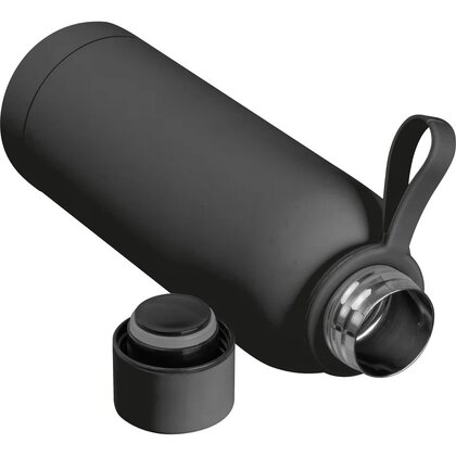 Rubberised drinking bottle with loop, 500 ml KENDRA
