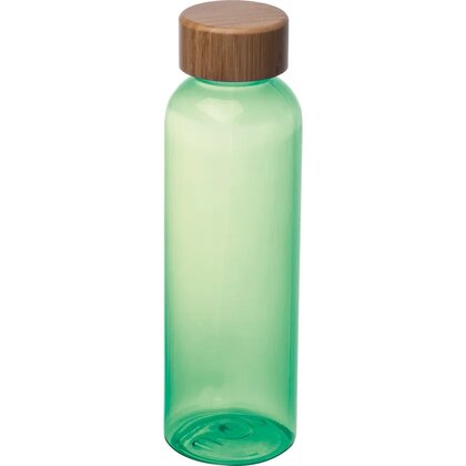 PET drinking bottle with bamboo lid, 500ml SAMBOR