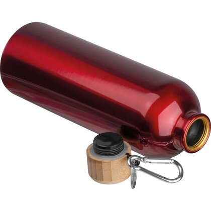 Stainless steel drinking bottle with carabiner, 750ml RUTH