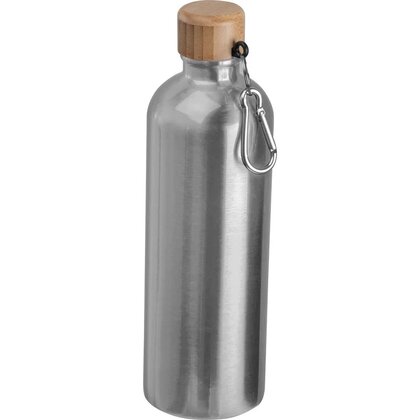 Stainless steel drinking bottle with carabiner, 750ml RUTH