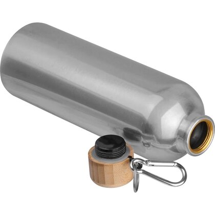 Stainless steel drinking bottle with carabiner, 750ml RUTH