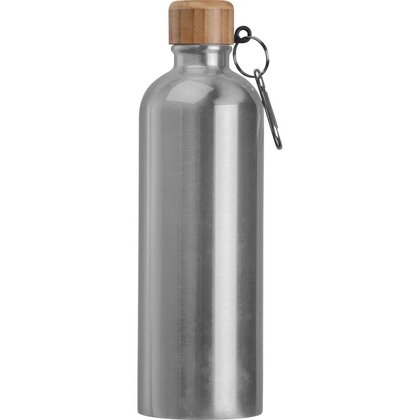Stainless steel drinking bottle with carabiner, 750ml RUTH
