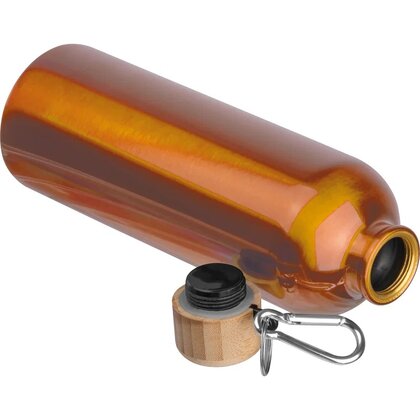 Stainless steel drinking bottle with carabiner, 750ml RUTH