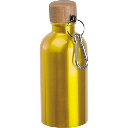 Stainless steel drinking bottle with carabiner, 400ml MARILYN