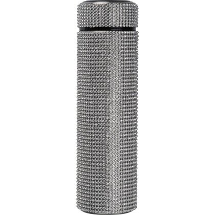 Large stainless steel drinking bottle with rhinestone accents SYLWIA