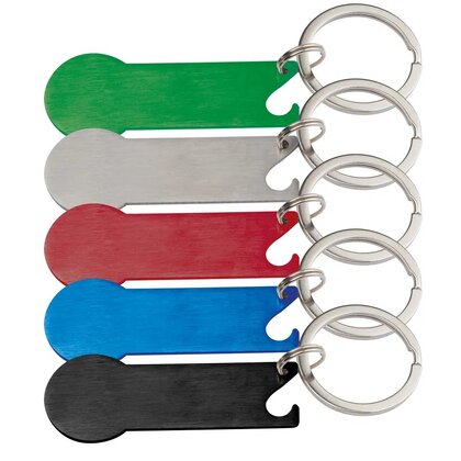 Keyring with shopping cart chip RODNEY