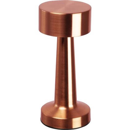 Stainless steel table lamp with rechargeable battery ILSE