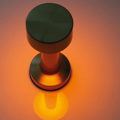 Stainless steel table lamp with rechargeable battery ILSE