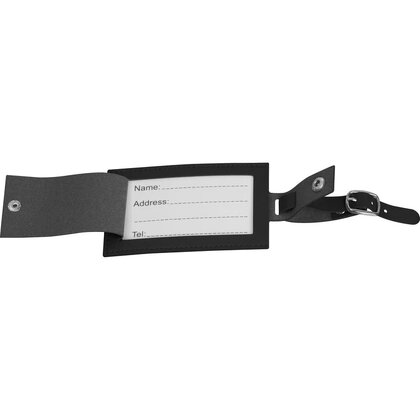 Faux leather luggage tag AMALIA