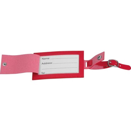 Faux leather luggage tag AMALIA