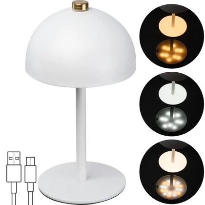 Stainless steel table lamp CODY