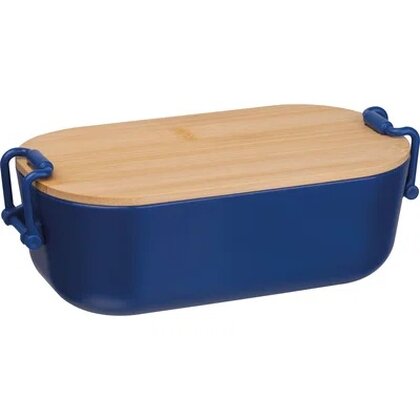Lunchbox with bamboo lid and clamp closure. JAVIER