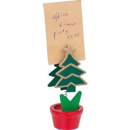 Memo holder in christmas tree design ANGELA