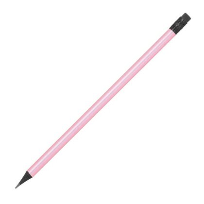 Pencil with eraser in metallic colors JAMES
