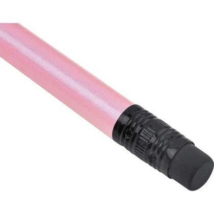 Pencil with eraser in metallic colors JAMES