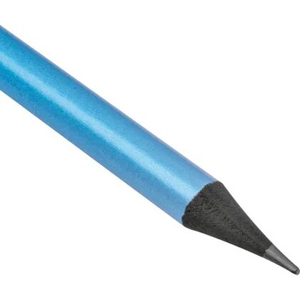 Pencil with eraser in metallic colors JAMES