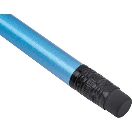 Pencil with eraser in metallic colors JAMES
