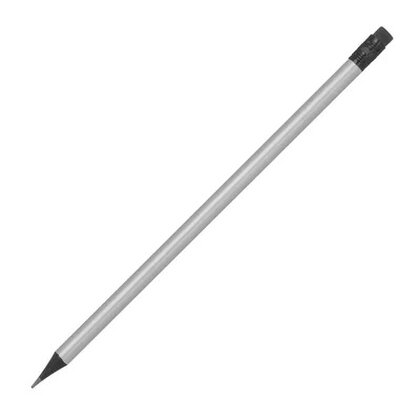 Pencil with eraser in metallic colors JAMES