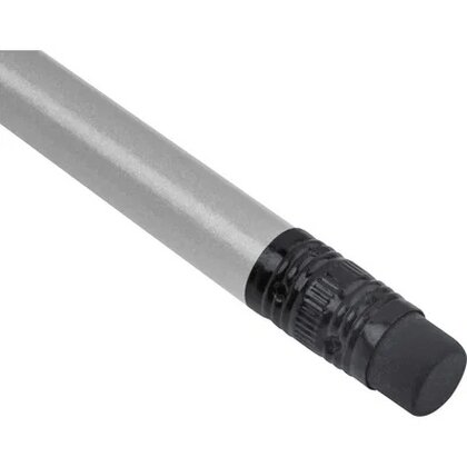 Pencil with eraser in metallic colors JAMES