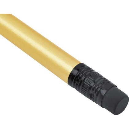 Pencil with eraser in metallic colors JAMES