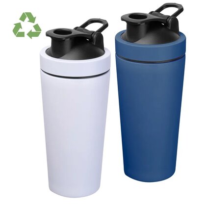 Protein shaker &ndash; 750 ml recycled stainless steel LILY