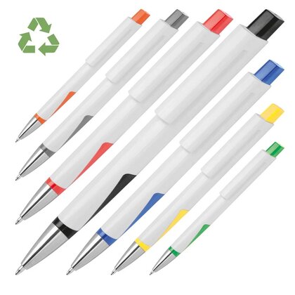 Pen &ndash; angular, white RABS MAJA