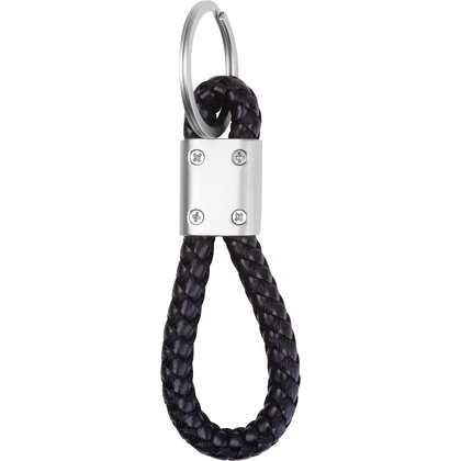 Metal keychain &ndash; PU cord ERNEST