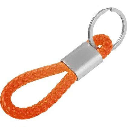 Metal keychain &ndash; PU cord ERNEST