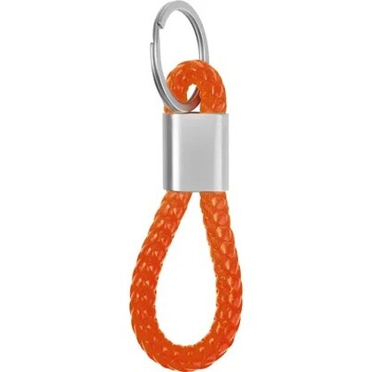Metal keychain &ndash; PU cord ERNEST