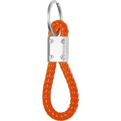 Metal keychain &ndash; PU cord ERNEST
