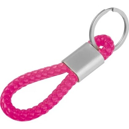 Metal keychain &ndash; PU cord ERNEST