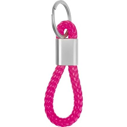 Metal keychain &ndash; PU cord ERNEST