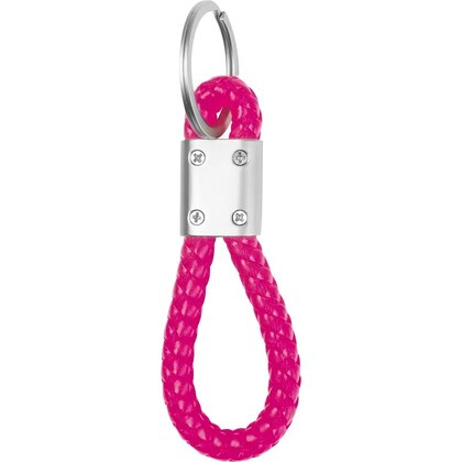 Metal keychain &ndash; PU cord ERNEST