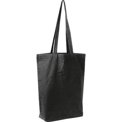 Fairtrade cotton bag with bottom fold PIOTR