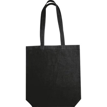 Fairtrade cotton bag with bottom fold PIOTR