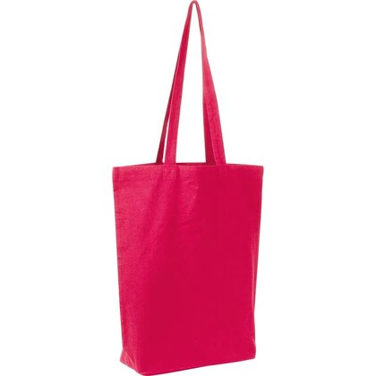 Fairtrade cotton bag with bottom fold PIOTR