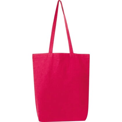 Fairtrade cotton bag with bottom fold PIOTR