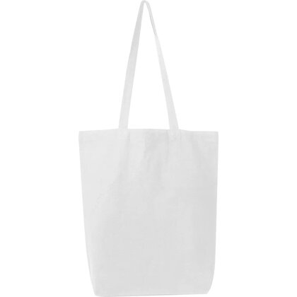 Fairtrade cotton bag with bottom fold PIOTR