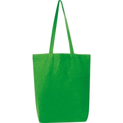 Fairtrade cotton bag with bottom fold PIOTR