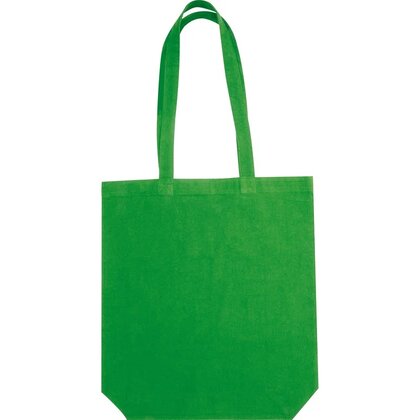 Fairtrade cotton bag with bottom fold PIOTR