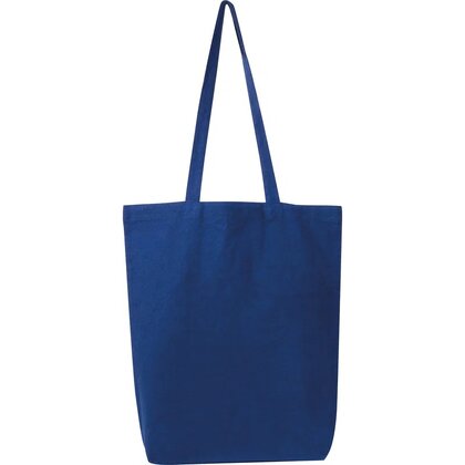 Fairtrade cotton bag with bottom fold PIOTR