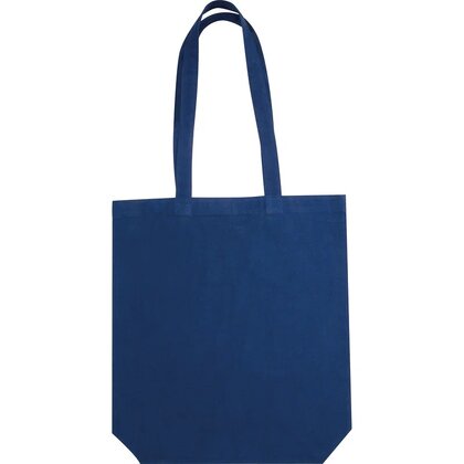 Fairtrade cotton bag with bottom fold PIOTR