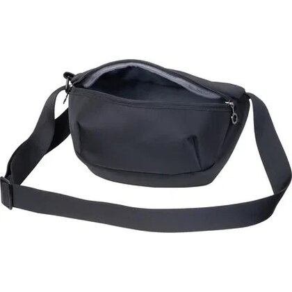 Waist bag &ndash; nylon, gun metal details LUANA