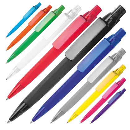 Rubberized plastic pen ORLANDO