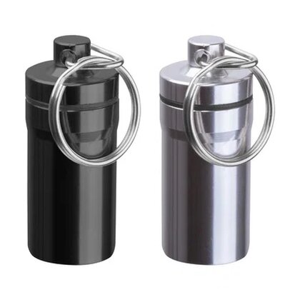 Stainless steel keychain container ALICE