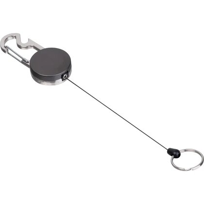 Retractable keychain with metal carabiner PEGGY