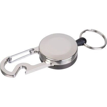 Retractable keychain with metal carabiner PEGGY